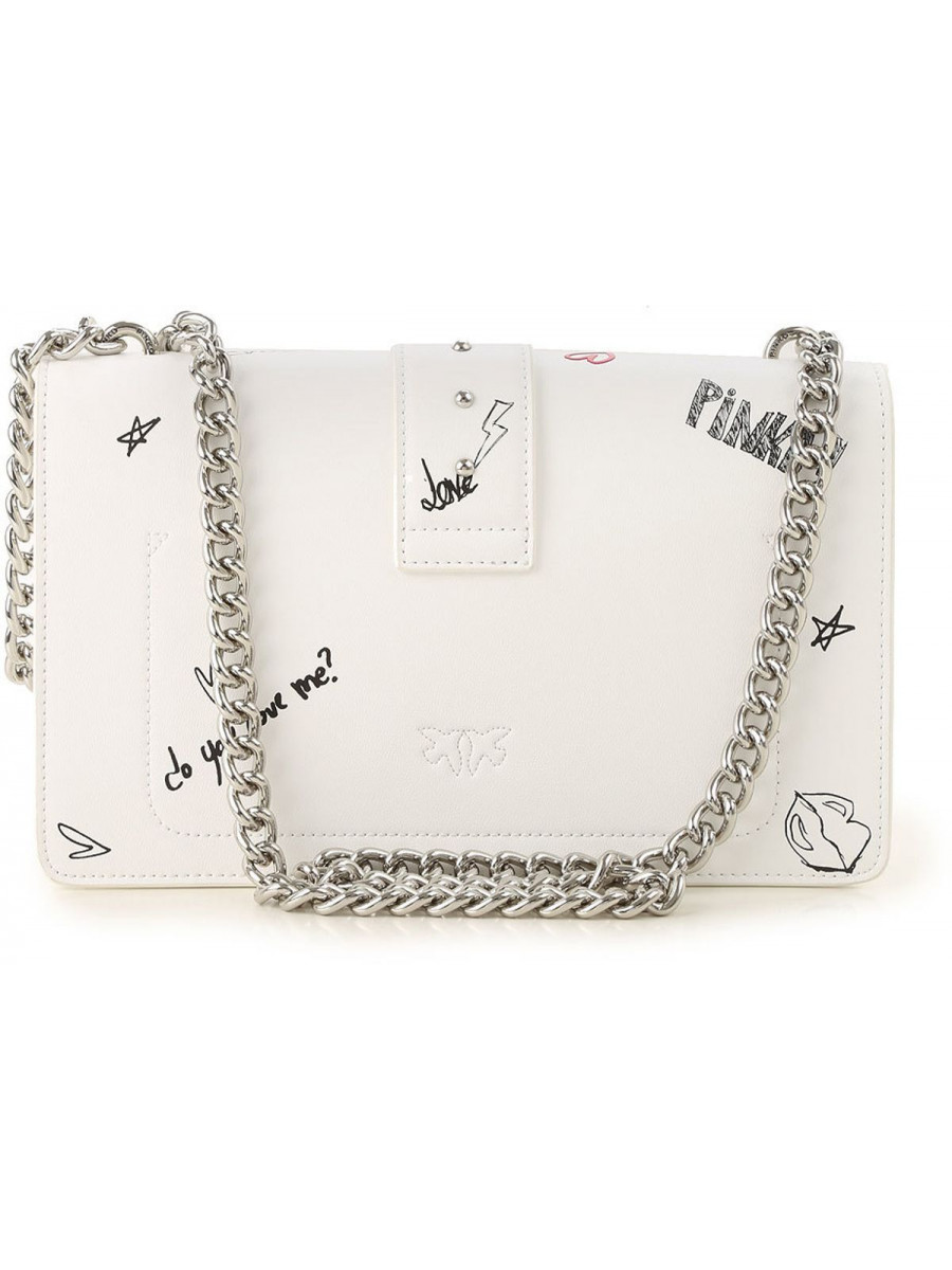 Сумка LOVE BAG GRAFFITI SHOULDER — white