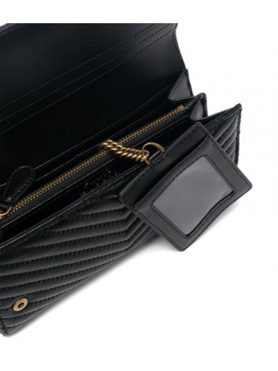 Кошелек LOVE BIRDS QUILTED WALLET — black