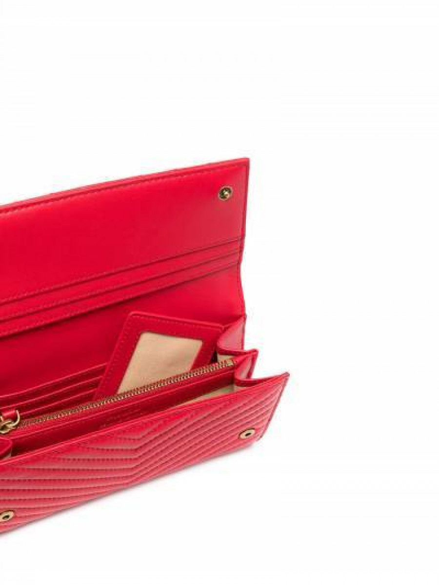 Кошелек LOVE BIRDS QUILTED WALLET — red