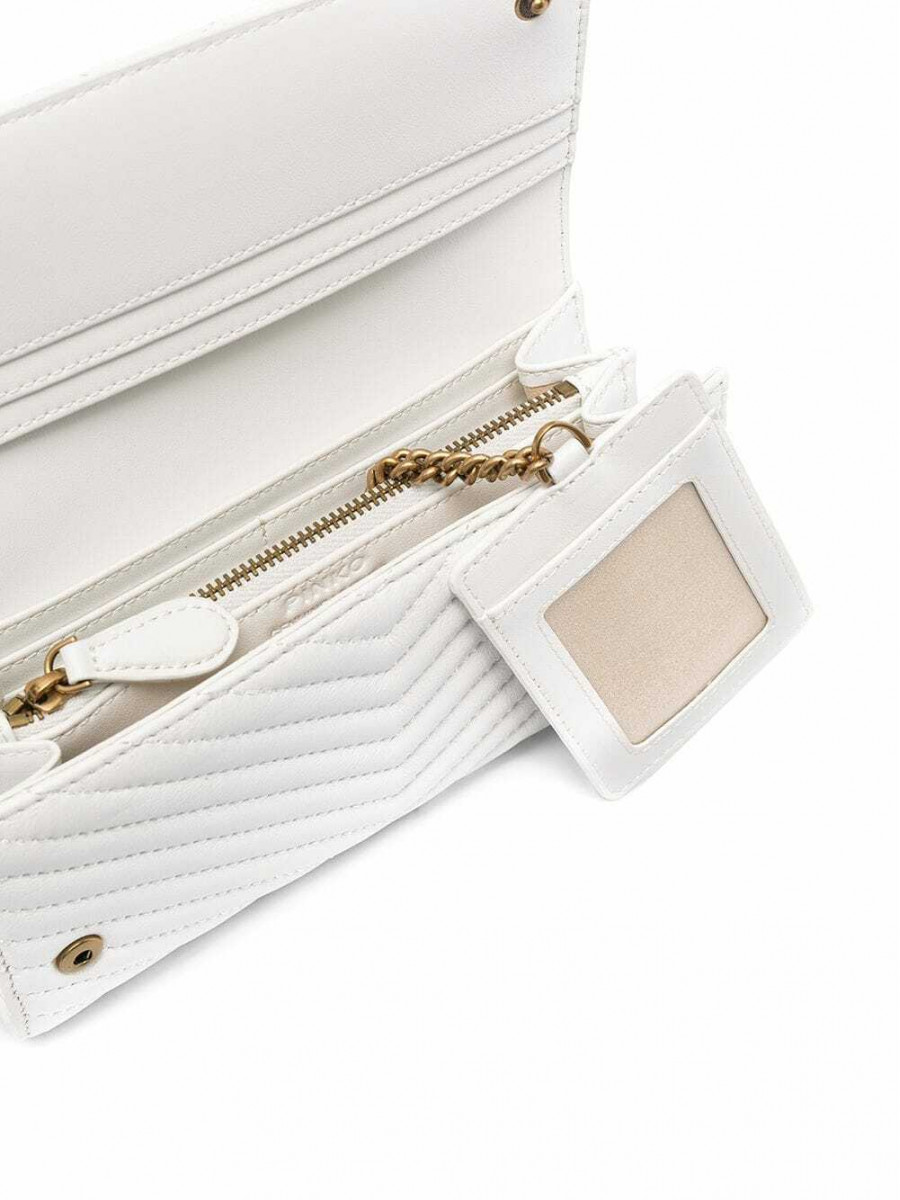 Кошелек LOVE BIRDS QUILTED WALLET — white