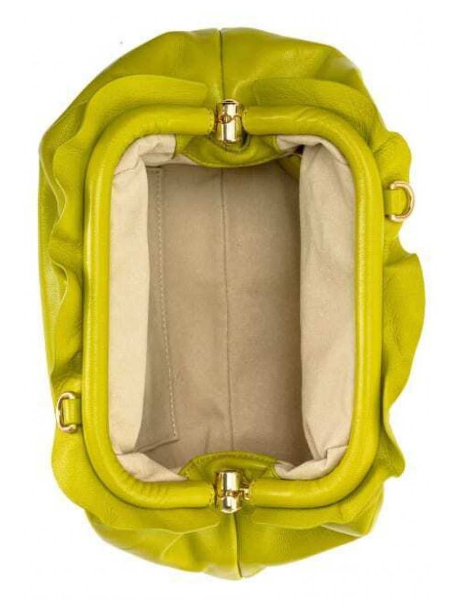 Сумка MINI CHAIN CLUTCH BAG FRAIMED — lime