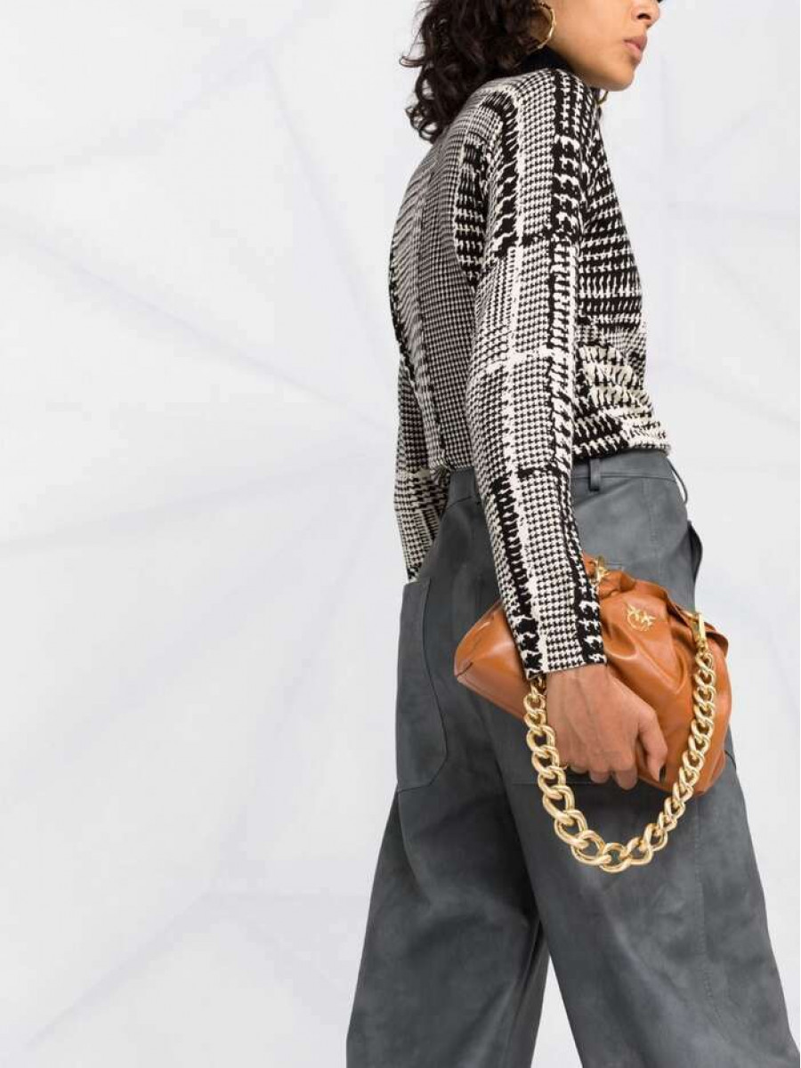 Сумка MINI CHAIN CLUTCH BAG FRAIMED – candied ginger