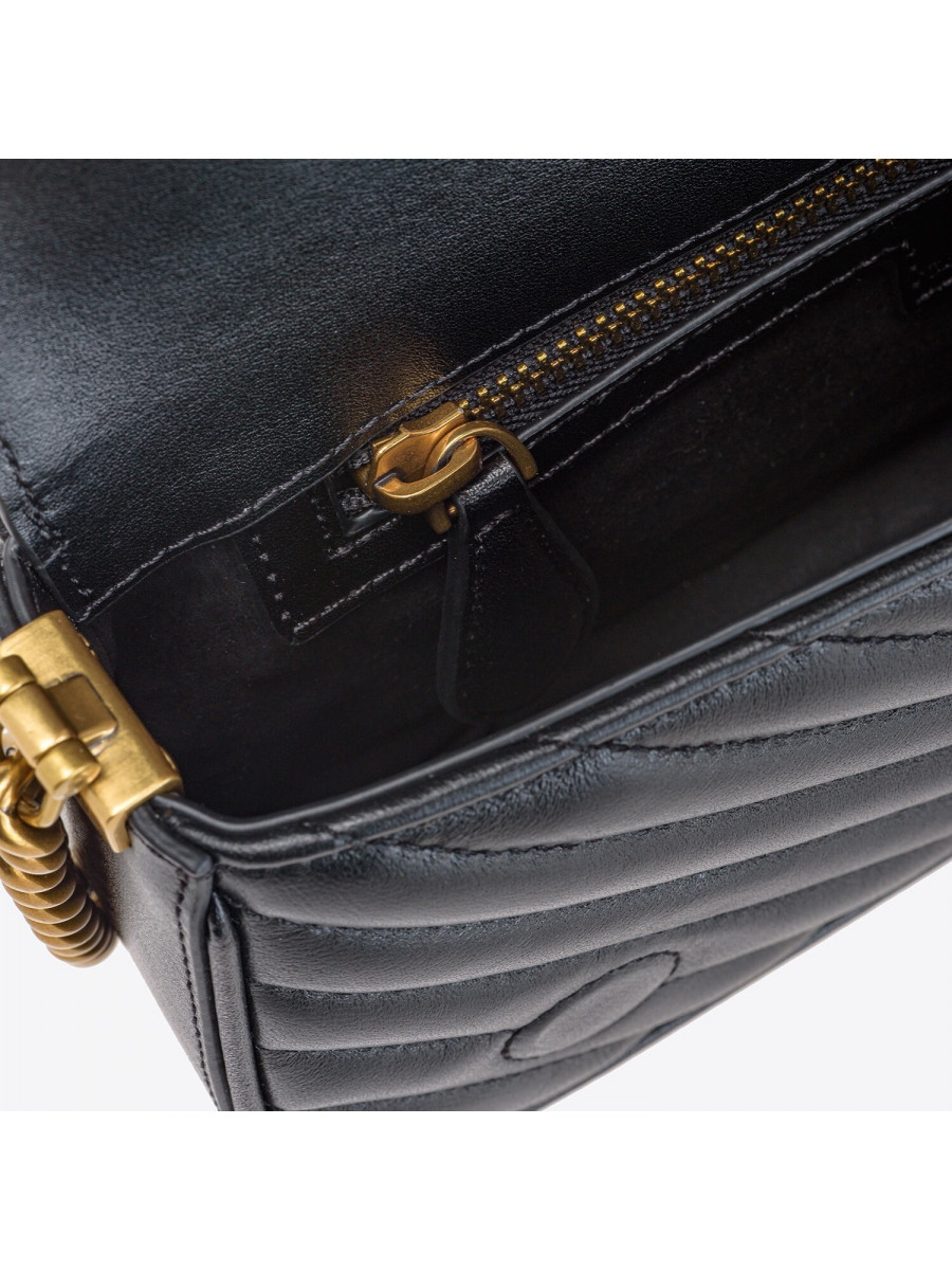 Сумка MINI LOVE BAG CLICK BAGUETTE — black pattern