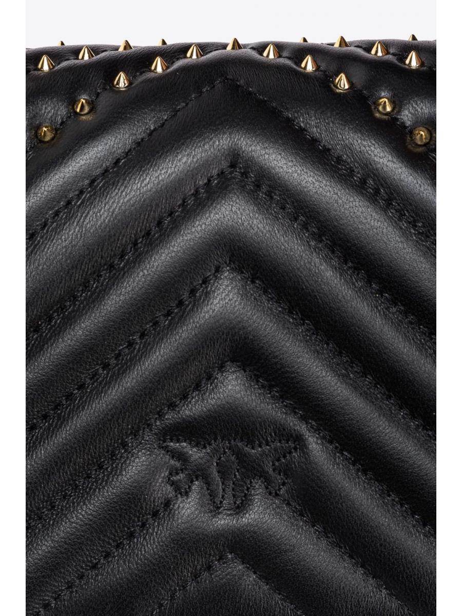Сумка MINI LOVE BAG CLICK CHEVRON STUDS – black-antique gold