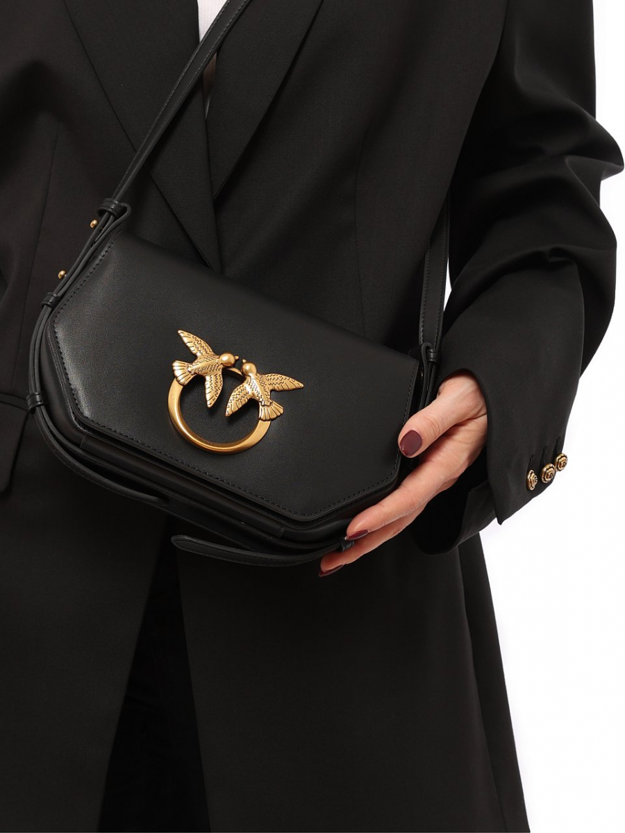 Сумка MINI LOVE BAG CLICK EXAGON SIMPLY – black-antique gold