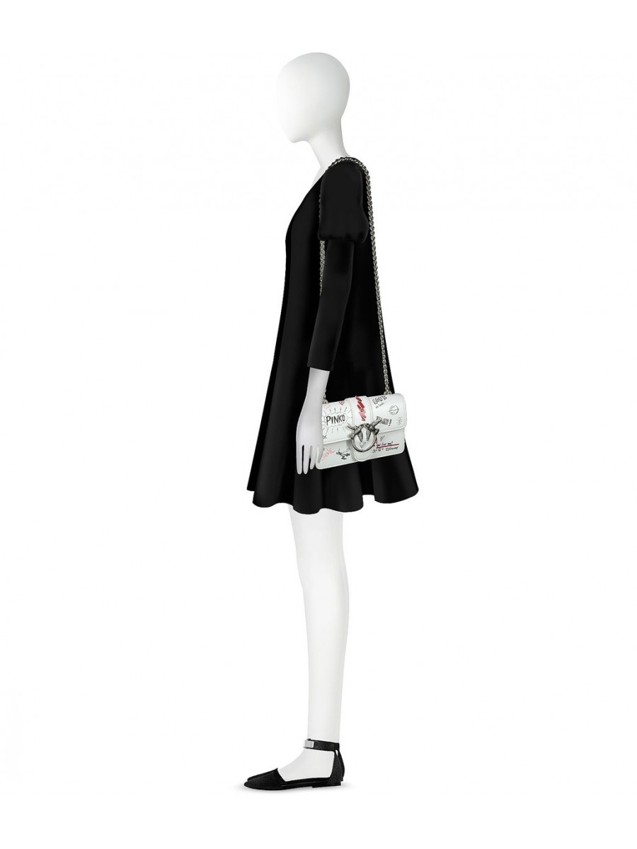 Сумка MINI LOVE BAG GRAFFITI SHOULDER — white