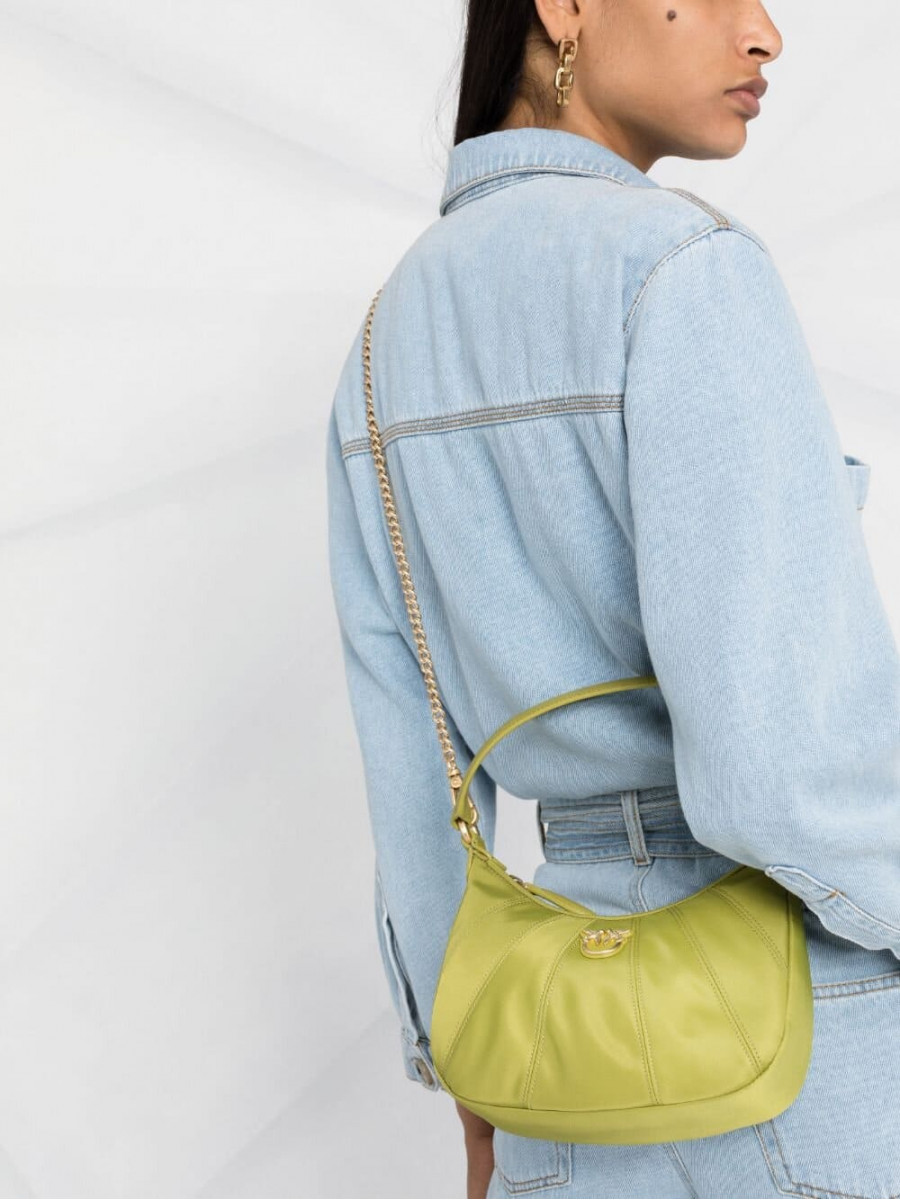 Сумка MINI LOVE BAG HALF MOON FULL COLOR — beige