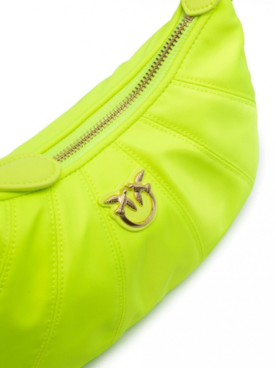 Сумка MINI LOVE BAG HALF MOON FULL COLOR — fluorescent yellow