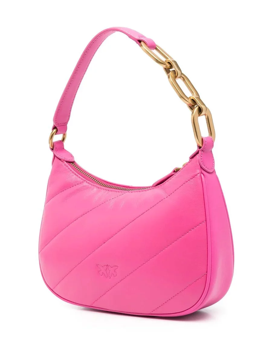 Сумка MINI LOVE BAG HALF MOON MAXI QUILT – fuchsia