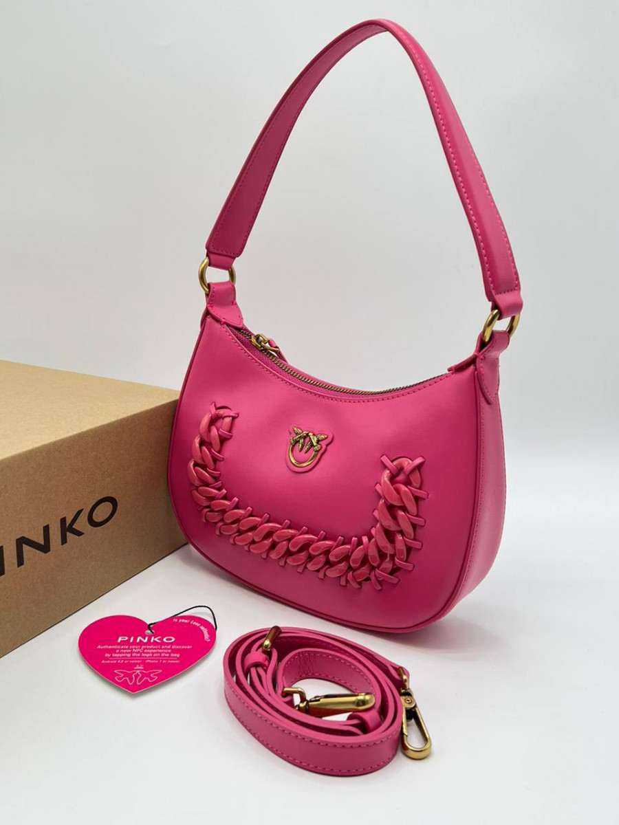 Сумка MINI LOVE BAG HALF MOON SIMPLY — pink