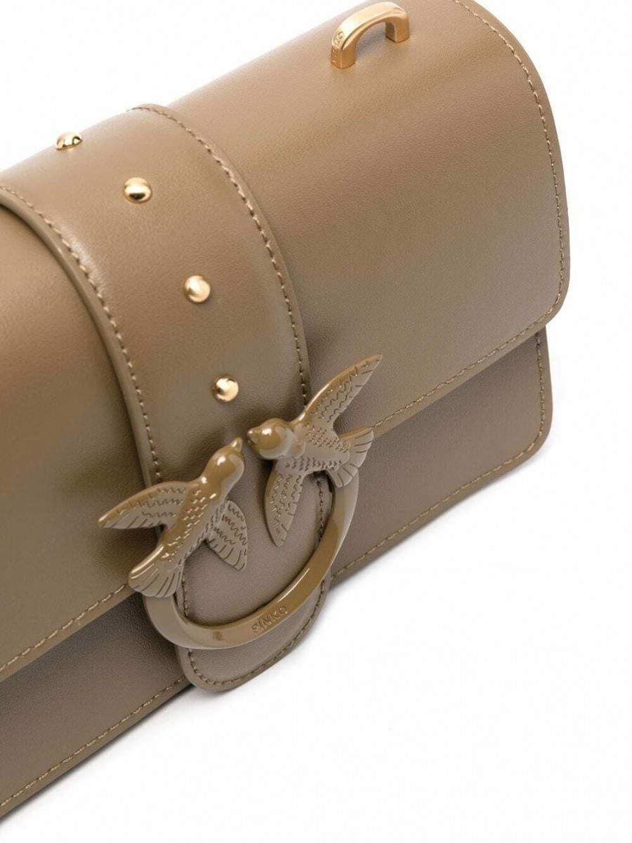 Сумка MINI LOVE BAG ICON MAXI CHAIN – ashen walnut