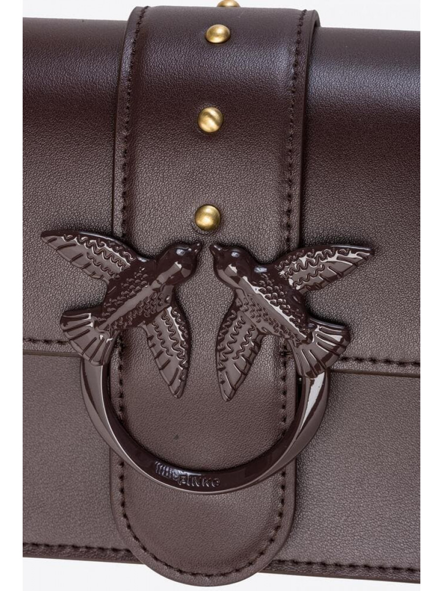 Сумка MINI LOVE BAG ICON MAXI CHAIN – red-sassafras