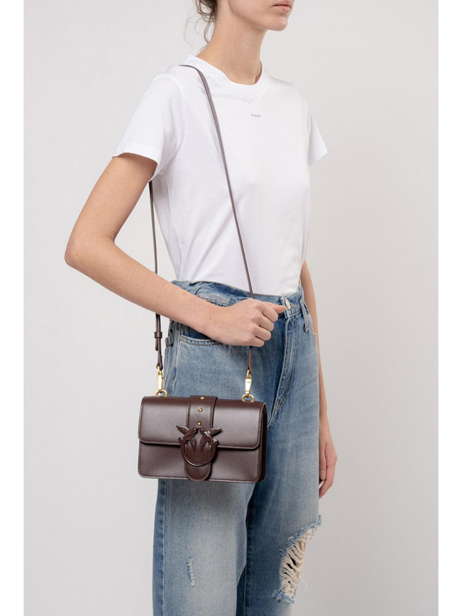 Сумка MINI LOVE BAG ICON MAXI CHAIN – red-sassafras