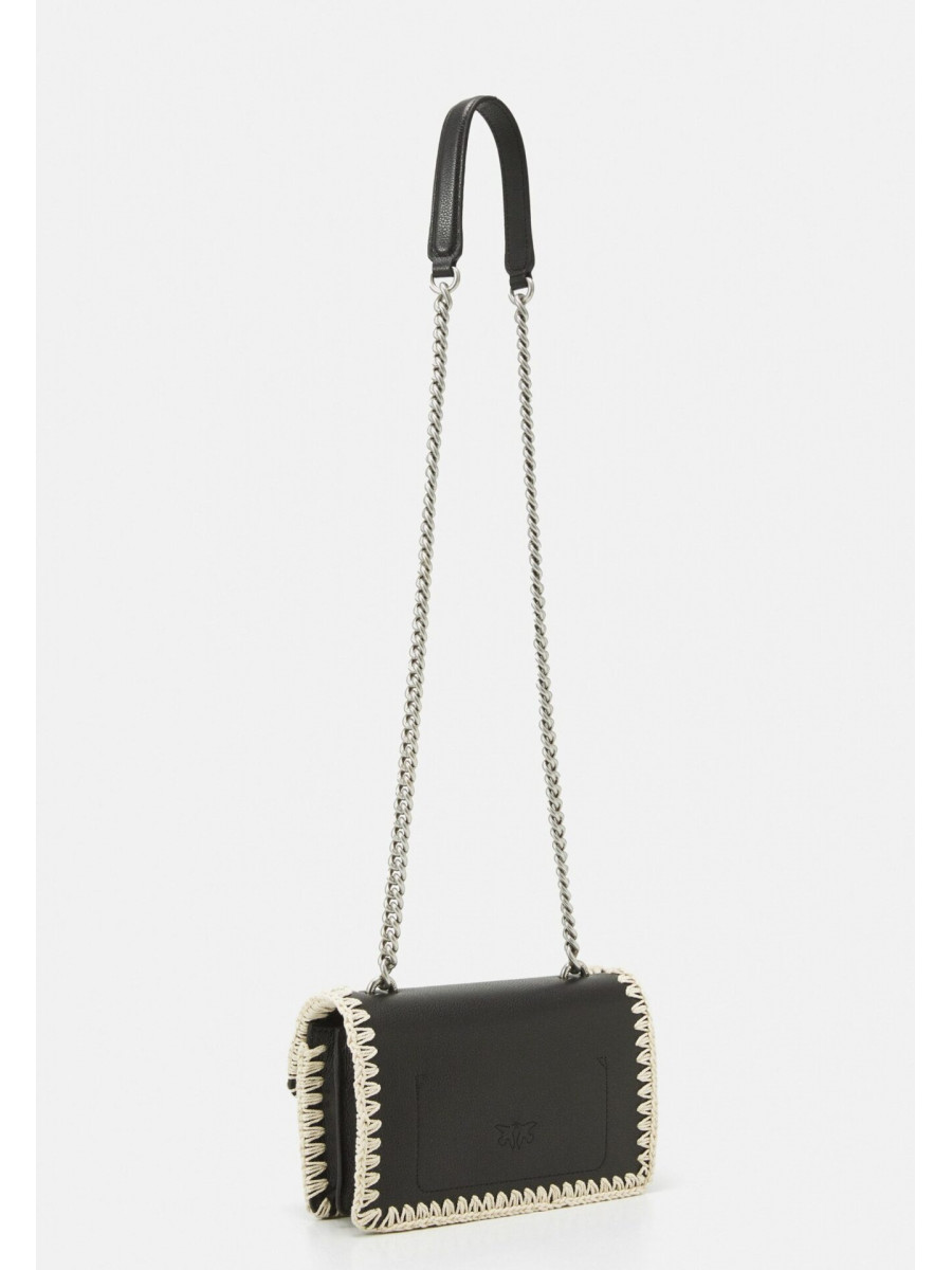 Сумка MINI LOVE BAG ICON STITCHED BUBBLES — black