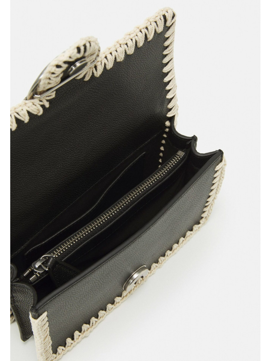 Сумка MINI LOVE BAG ICON STITCHED BUBBLES — black