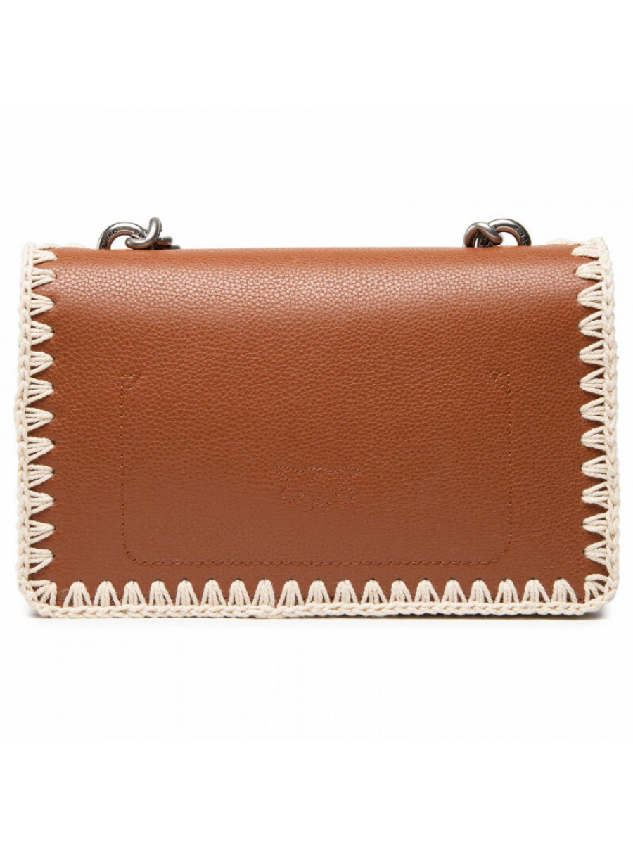 Сумка MINI LOVE BAG ICON STITCHED BUBBLES — brown