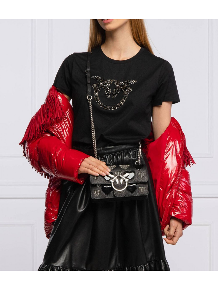 Сумка MINI LOVE BAG ICON STUDDED HEART – black