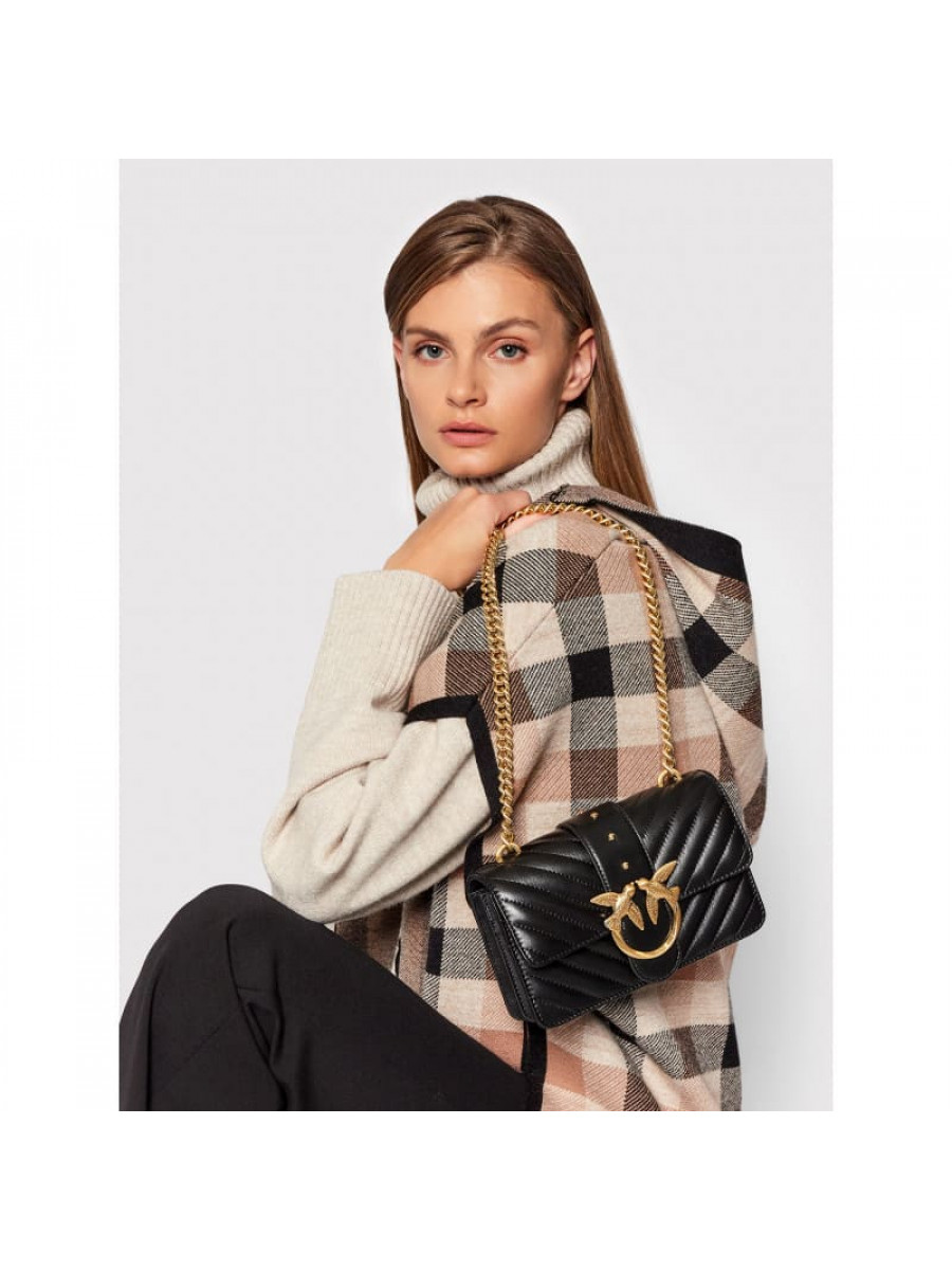 Сумка MINI LOVE BAG ICON V QUILT – black