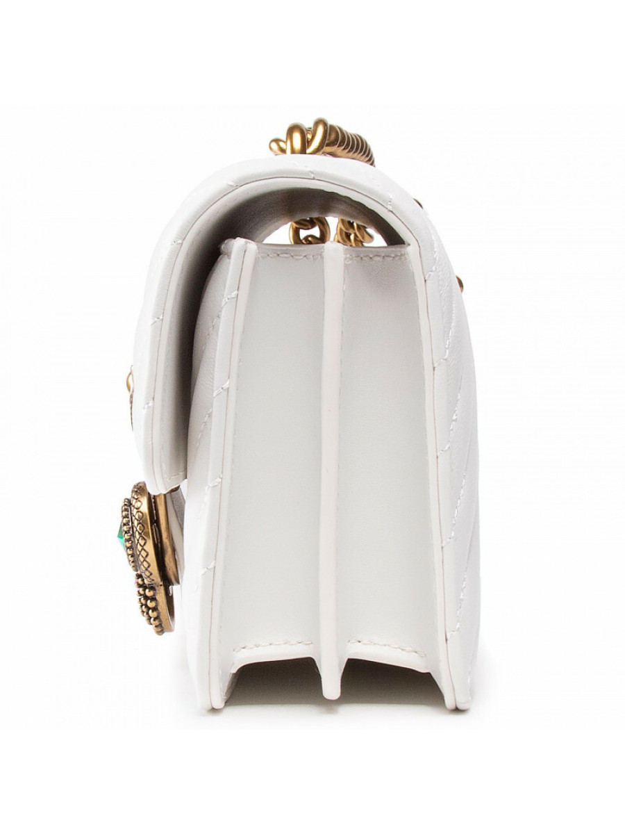 Сумка MINI LOVE BAG ICON V QUILT CROSSBODY — white