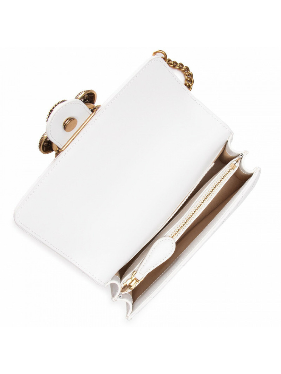 Сумка MINI LOVE BAG ICON V QUILT CROSSBODY — white