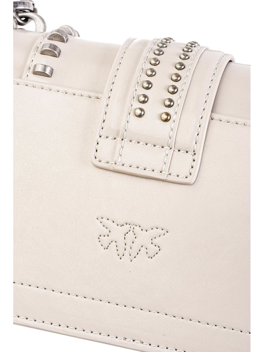 Сумка MINI LOVE BAG MIX STUDS — beige
