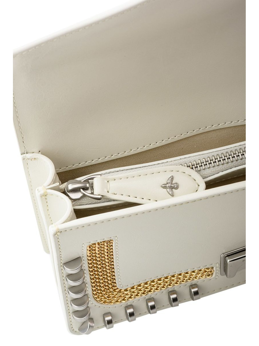 Сумка MINI LOVE BAG MIX STUDS — white