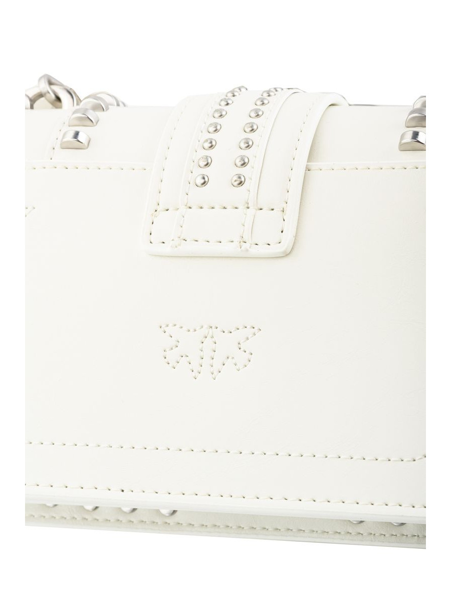 Сумка MINI LOVE BAG MIX STUDS — white