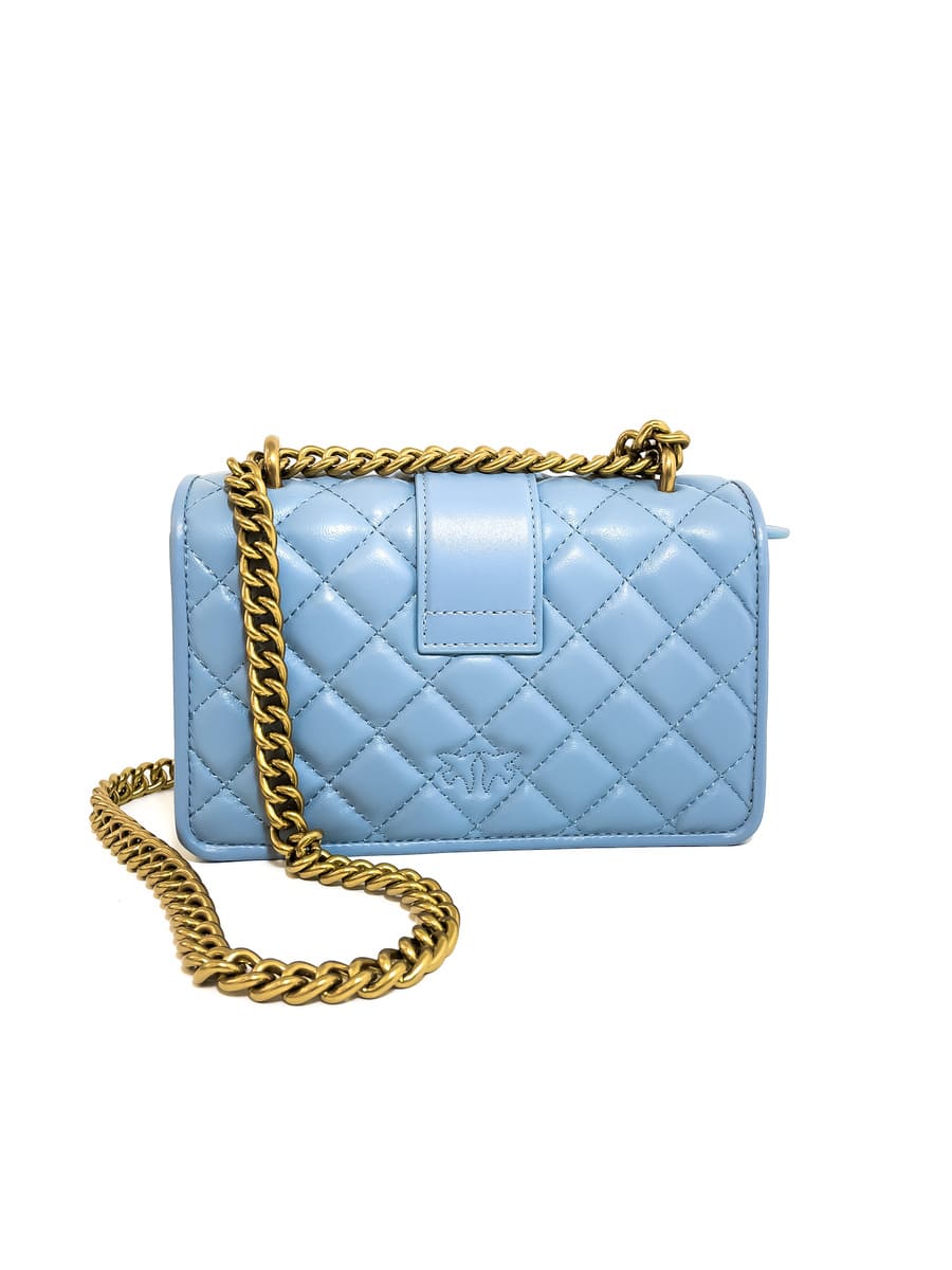 Сумка MINI LOVE BAG QUILT JEWEL – blue