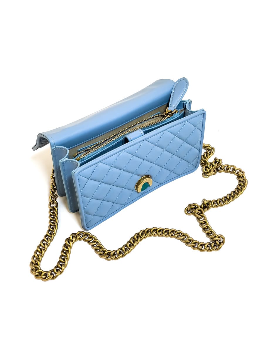 Сумка MINI LOVE BAG QUILT JEWEL – blue