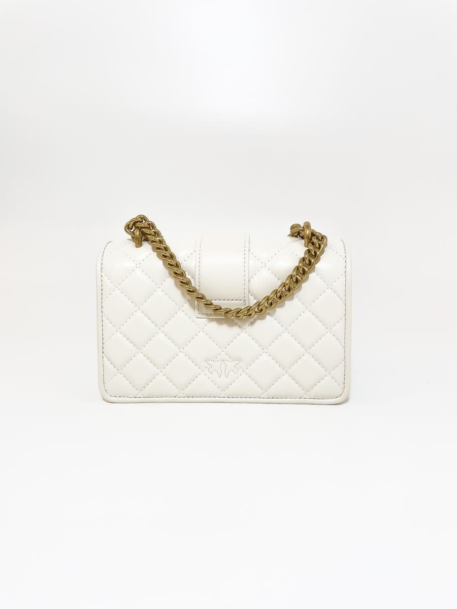 Сумка MINI LOVE BAG QUILT JEWEL – white