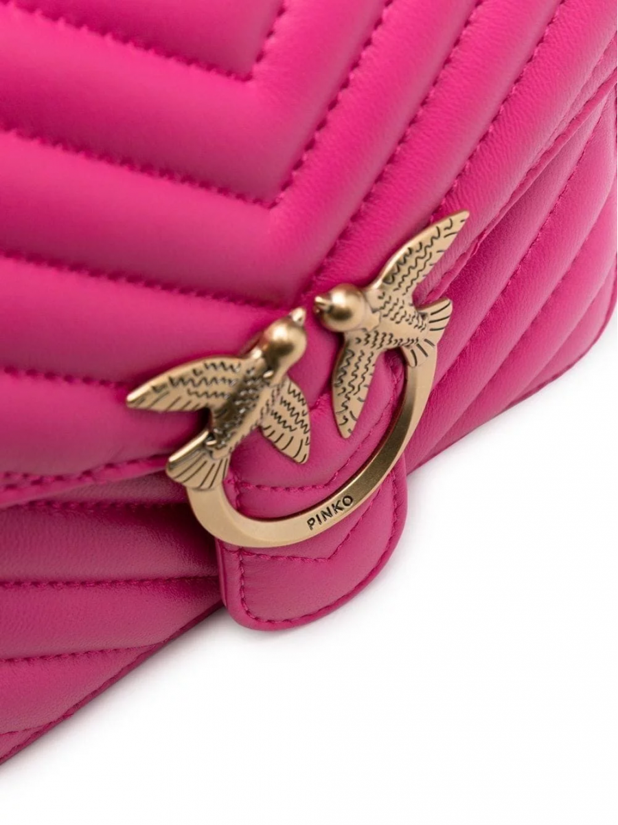 Сумка MINI LOVE BAG TOP HANDLE CHEVRON – fuchsia