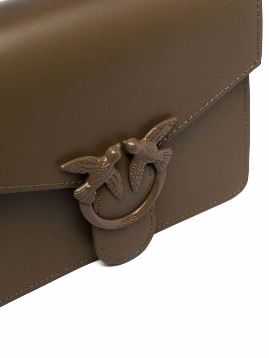 Сумка MINI LOVE BAG TOP HANDLE MAXI CHAIN – ashen walnut