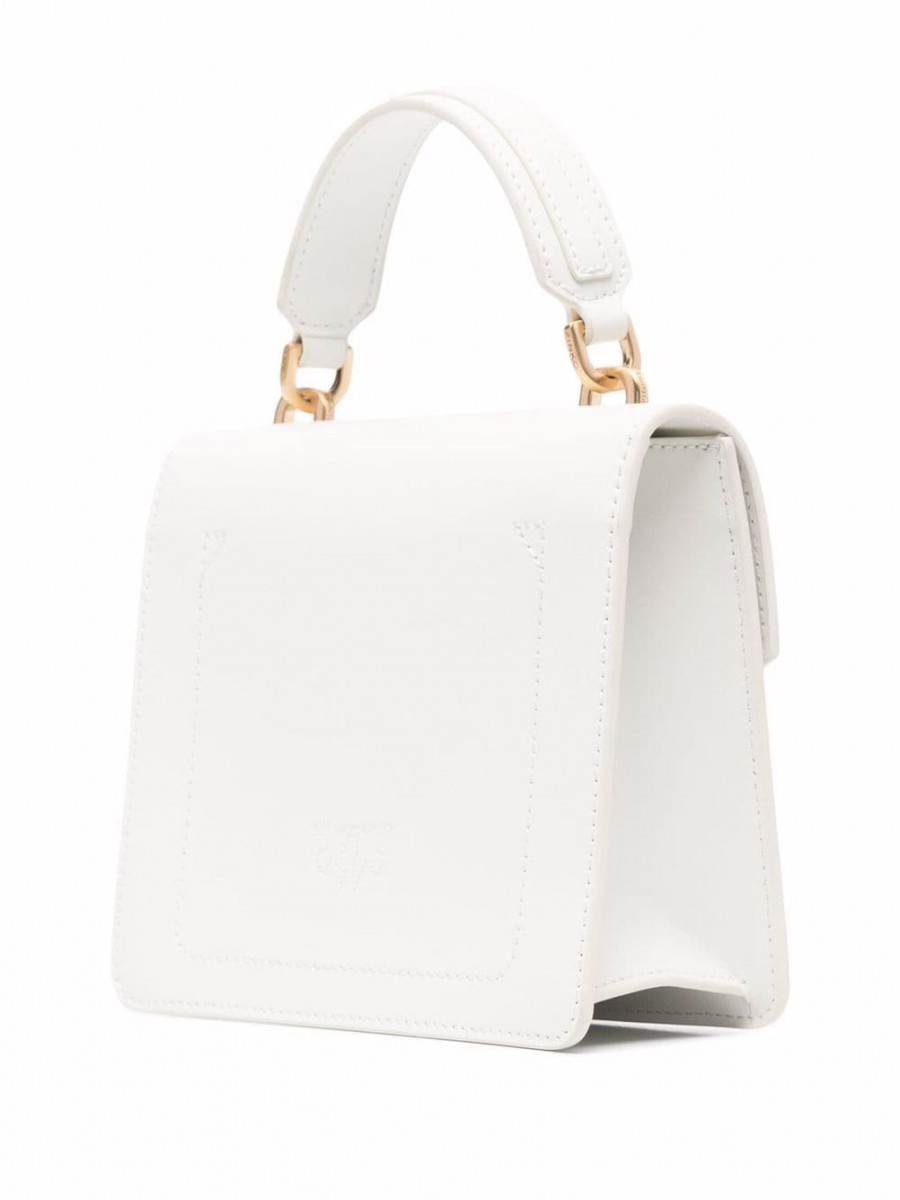 Сумка MINI LOVE BAG TOP HANDLE MAXI CHAIN – white