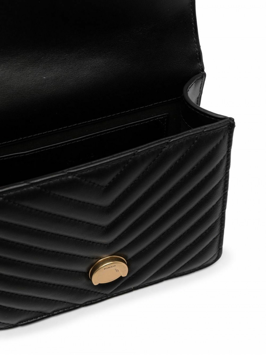 Сумка MINI LOVE BAG TOP HANDLE V QUILT – black