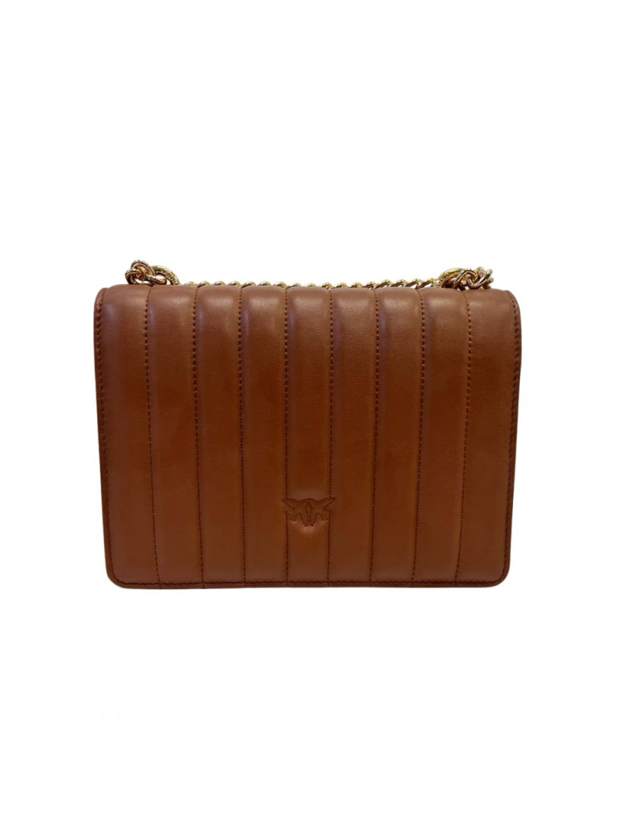 Сумка MINI LOVE BAG V QUILT – cognac