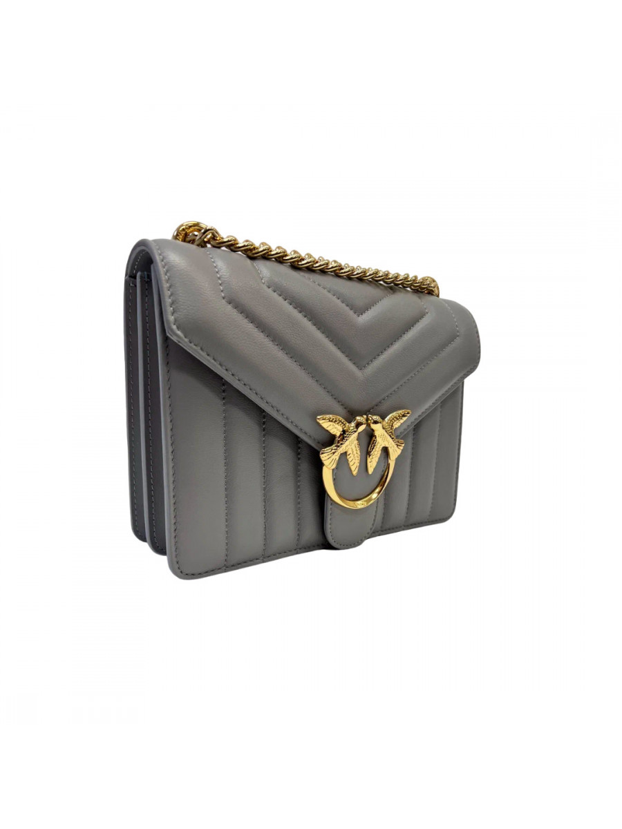 Сумка MINI LOVE BAG V QUILT – drizzle grey