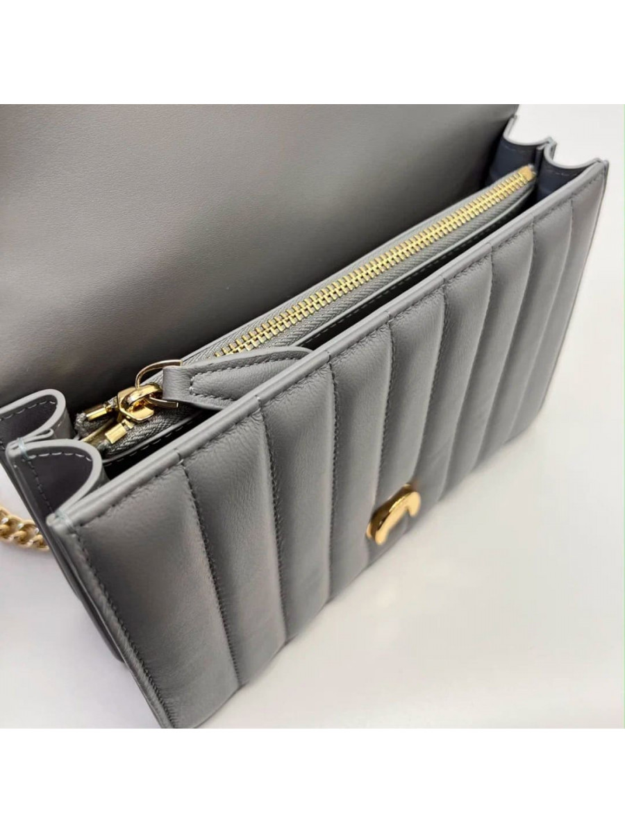 Сумка MINI LOVE BAG V QUILT – drizzle grey
