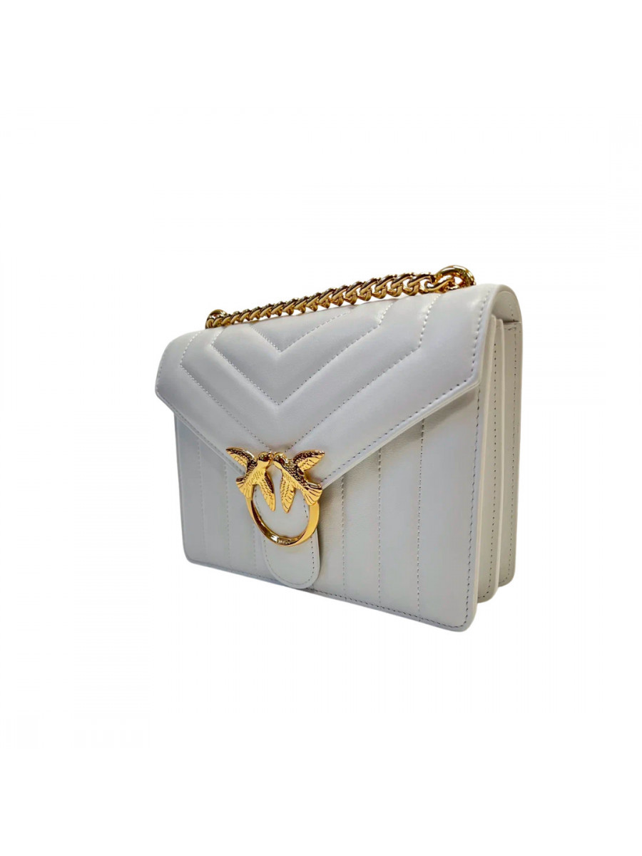 Сумка MINI LOVE BAG V QUILT – white