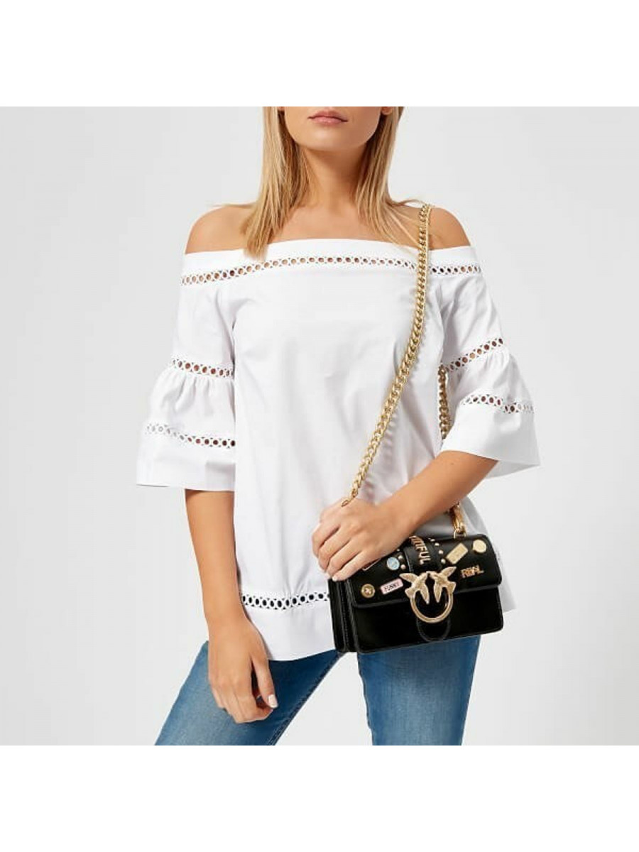 Сумка MINI MOTIVATIONAL CHARM SHOULDER BAG — black
