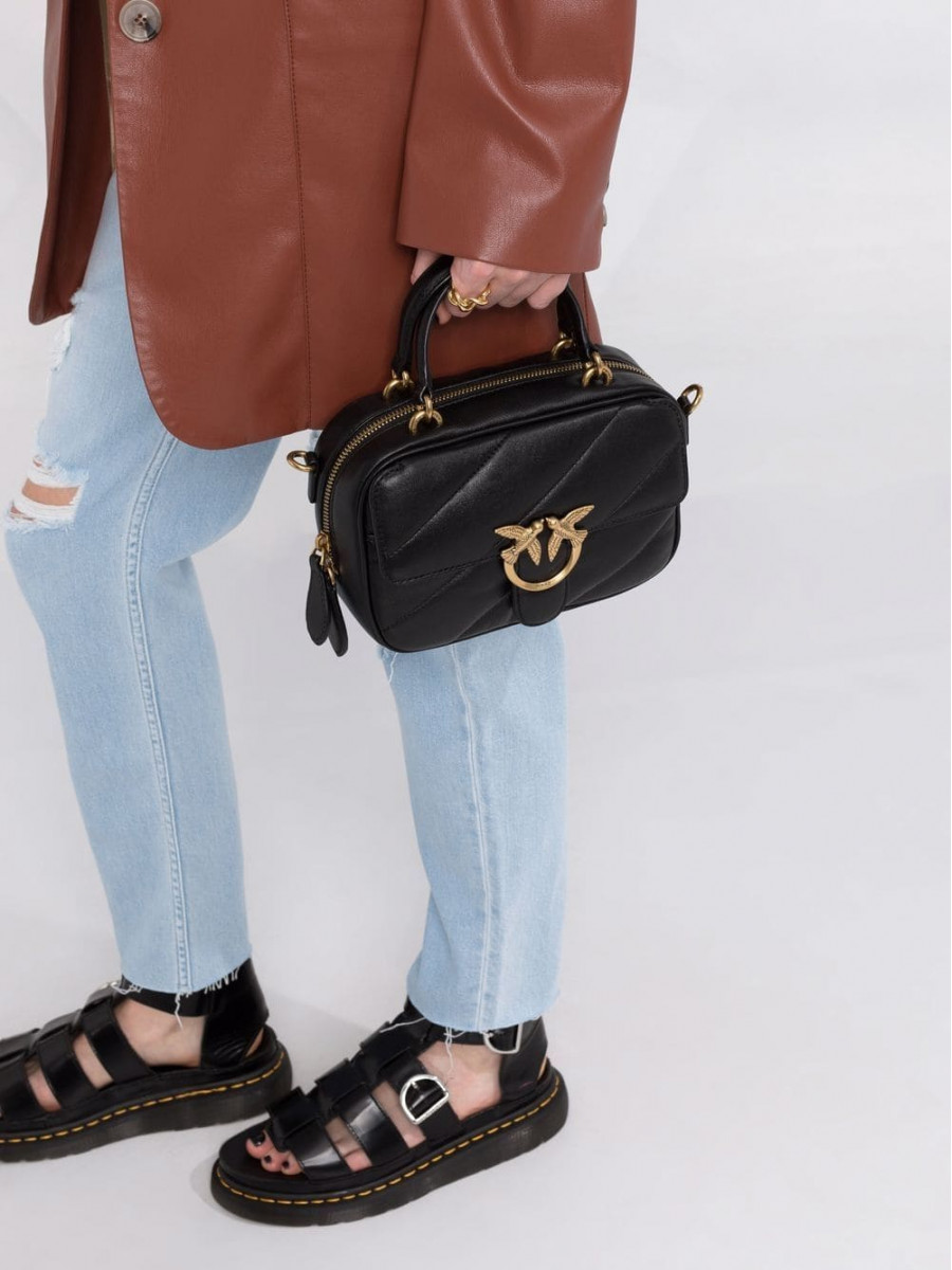 Сумка MINI SQUARE BAG MAXI QUILT – black