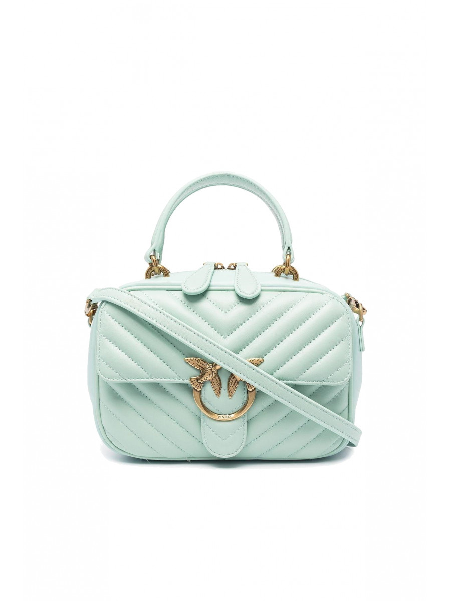 Сумка MINI SQUARE BAG V QUILT — mint Pinko