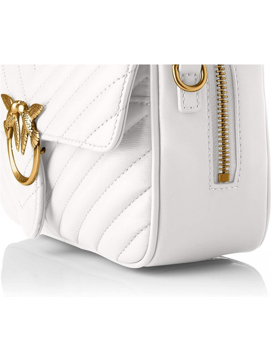 Сумка MINI SQUARE BAG V QUILT MINT – white