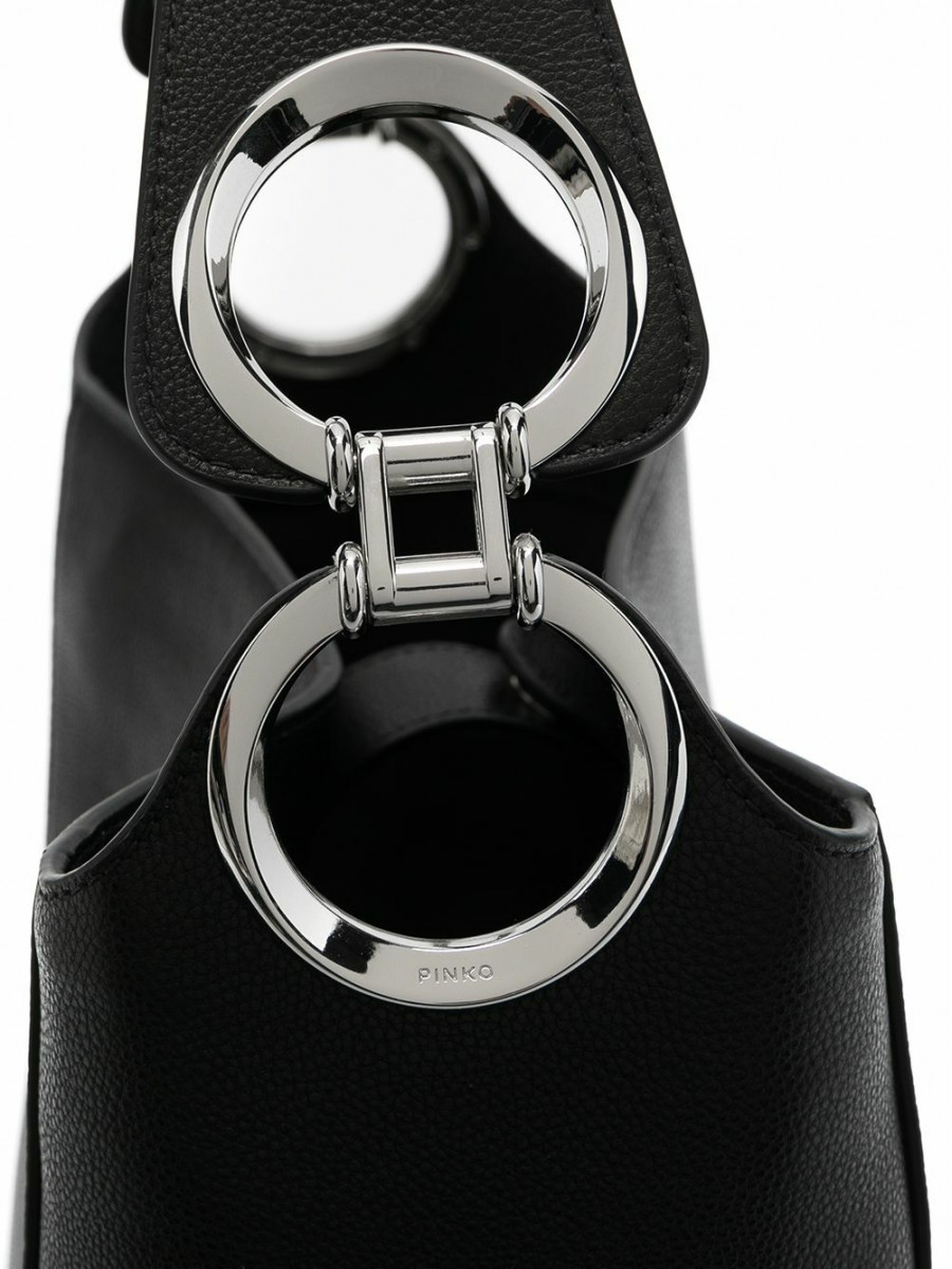 Сумка SOFT SHOULDER BAG INFINITY BUBBLES — black