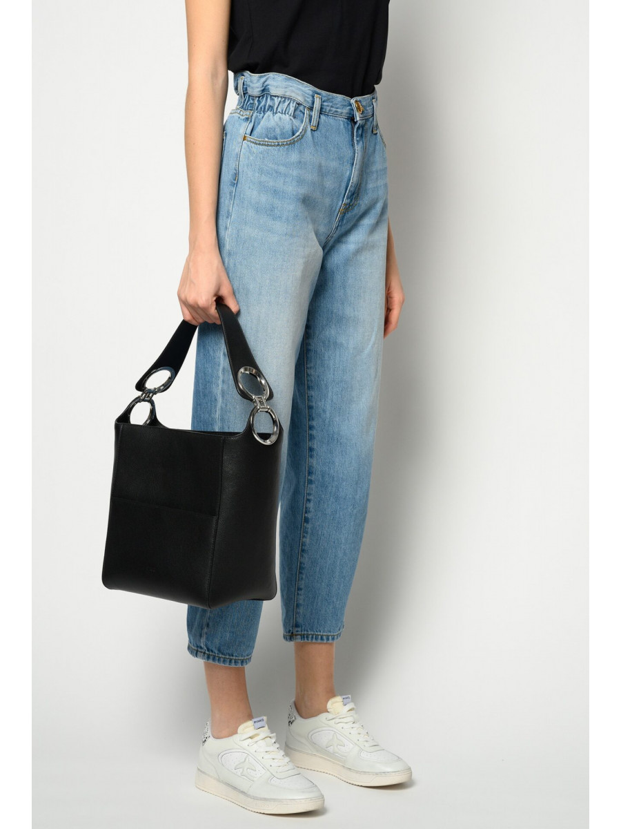 Сумка SOFT SHOULDER BAG INFINITY BUBBLES — black