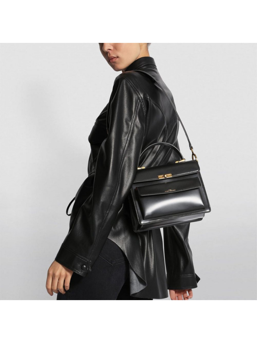 СУМКА MARC JACOBS THE UPTOWN COW LEATHER BAG BLACK