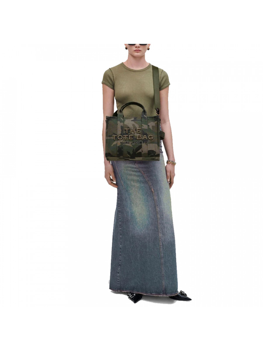 СУМКА MARC JACOBS THE CAMO JACQUARD MEDIUM TOTE BAG GREEN