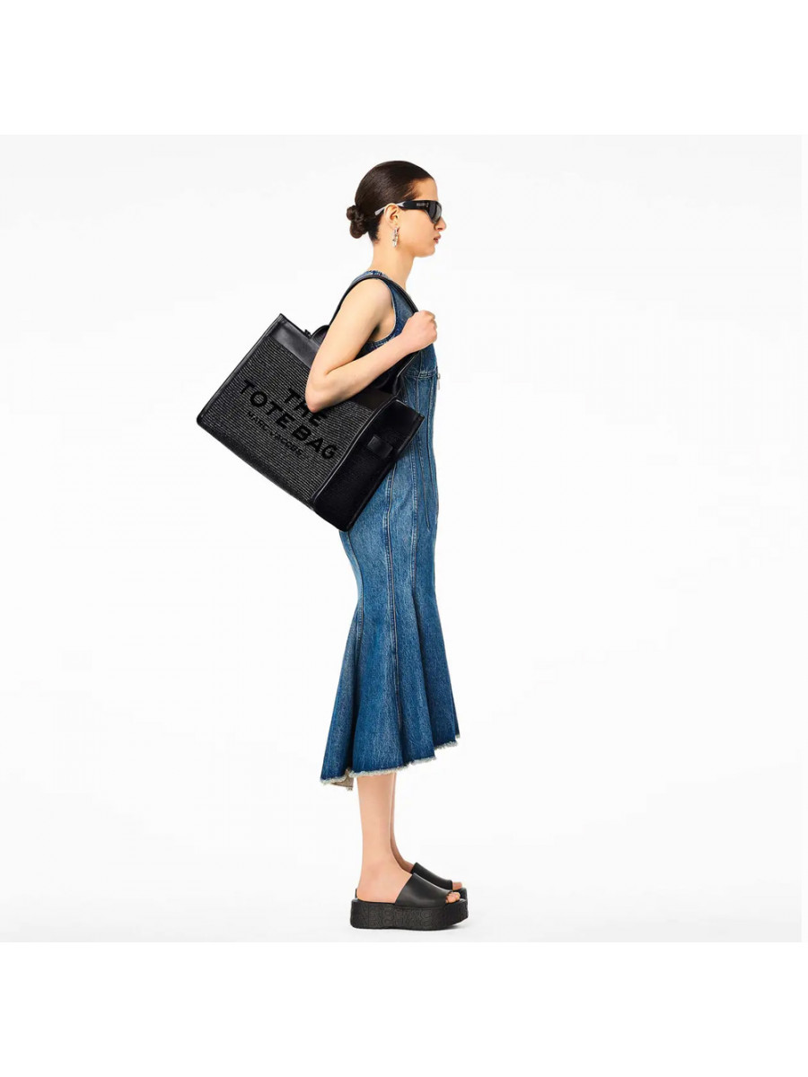 СУМКА MARC JACOBS THE WOVEN DTM LARGE TOTE BAG BLACK