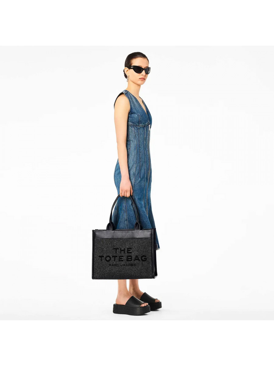 СУМКА MARC JACOBS THE WOVEN DTM LARGE TOTE BAG BLACK