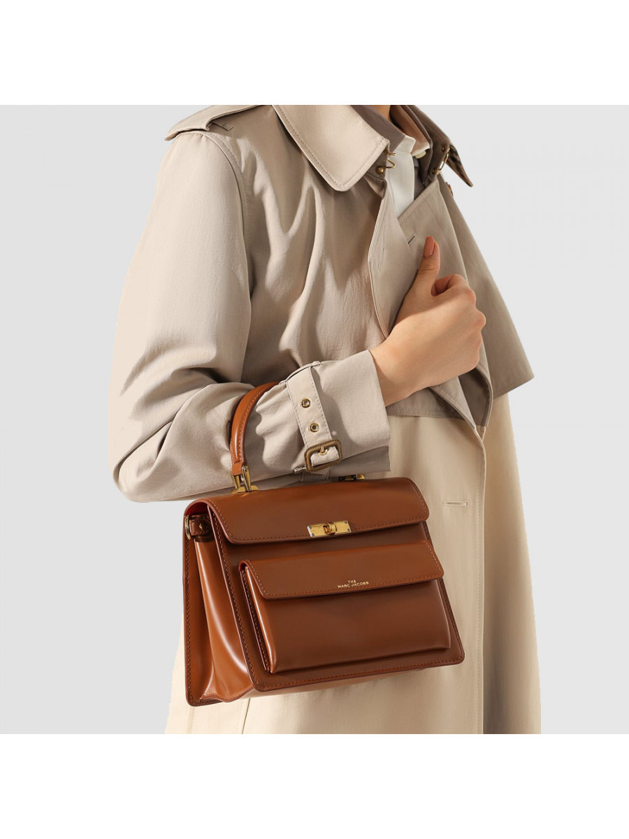 СУМКА MARC JACOBS THE UPTOWN COW LEATHER BAG BROWN