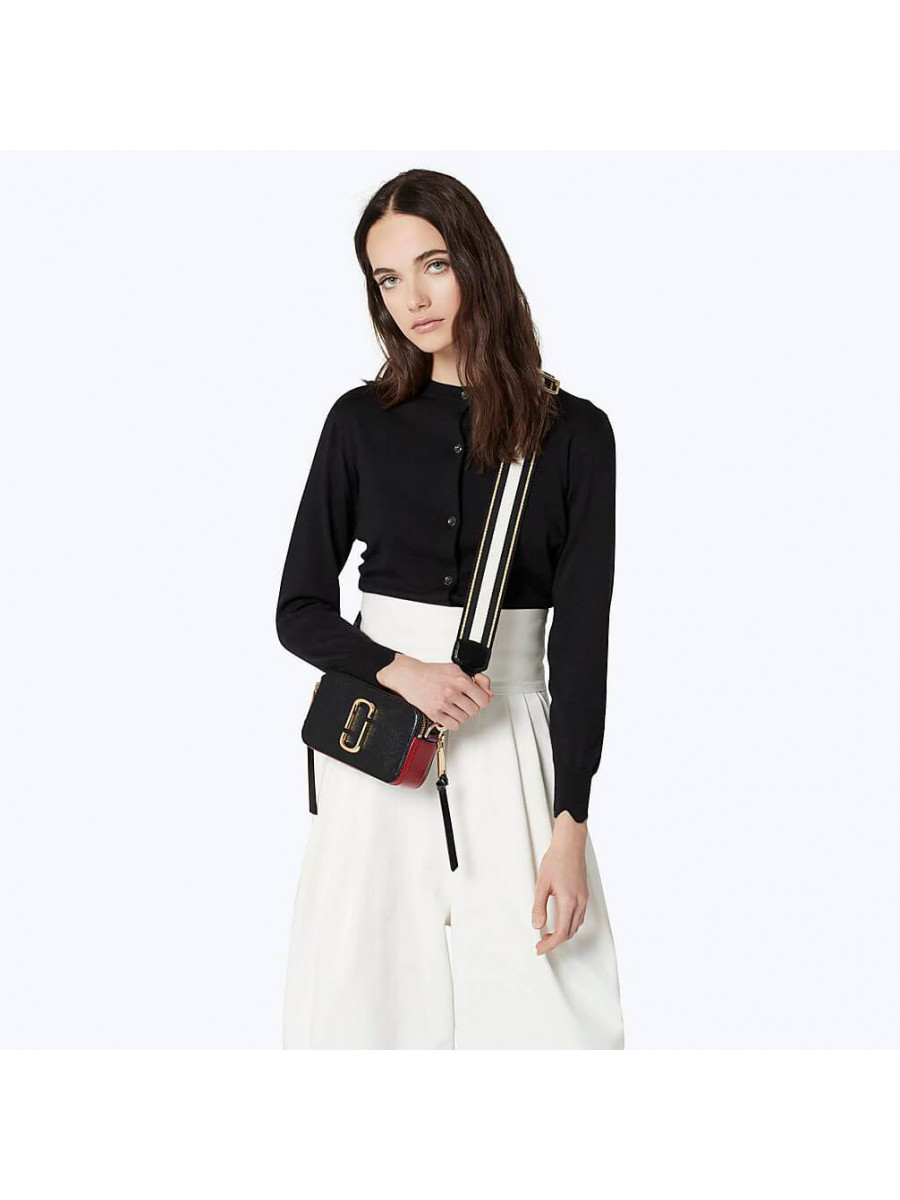 СУМКА MARC JACOBS SNAPSHOT BLACK/RED